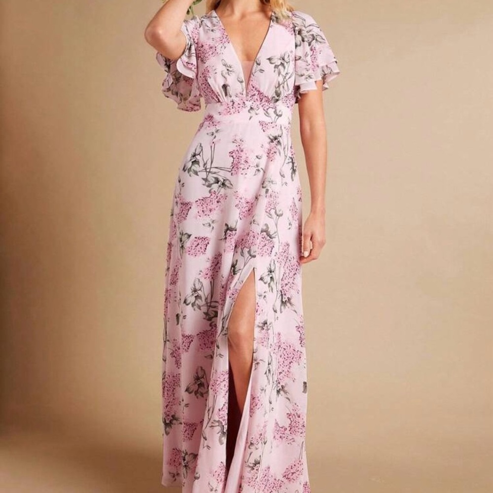 Floral Pink Maxi Dress